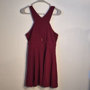 Lulus Elegant Burgundy Dress